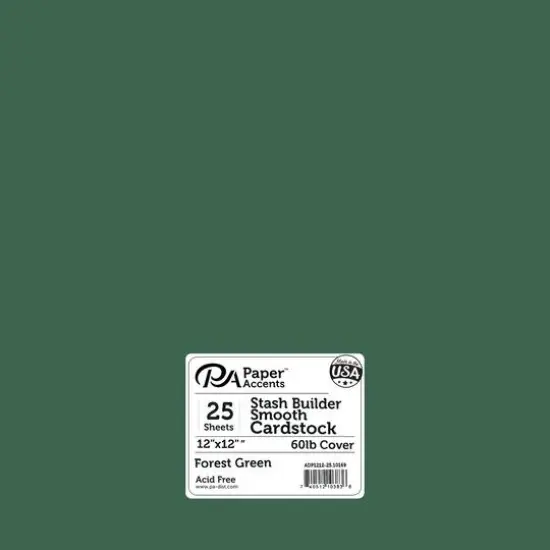 PA Paper&trade; Accents Stash Builder 12" x 12" 60lb. Smooth Cardstock, 25ct. Ebony {2}