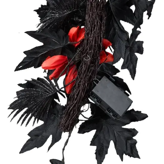 6ft. Boo-tiful Skull Halloween Pre-Lit LED Garland {5}