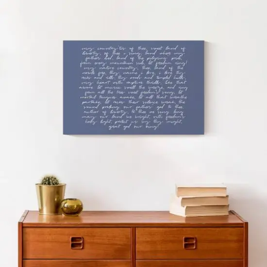 My Country Tis of Thee Canvas Wall Art {5}