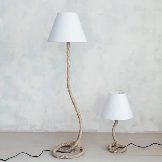 Hello Honey&reg; 26.5" Brown Rope Table Lamp {3}