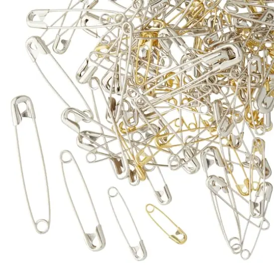 Silver & Gold Assortment Safety Pins by Loops & Threads&trade; {1}
