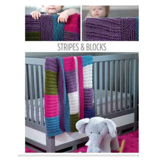 Leisure Arts&reg; Knit Color Block Blankets Book {12}