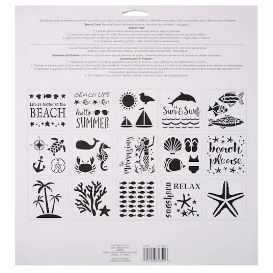 Seaside Stencils by Craft Smart&reg;, 12" x 12" {5}