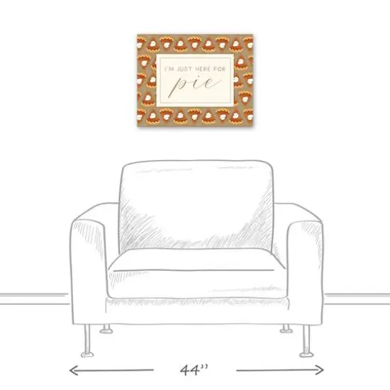Here For Pumpkin Pie Canvas Wall Art {6}