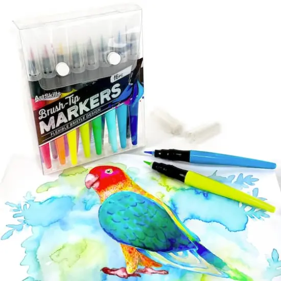 ArtSkills&reg; Brush Tip Markers, 16ct. {3}