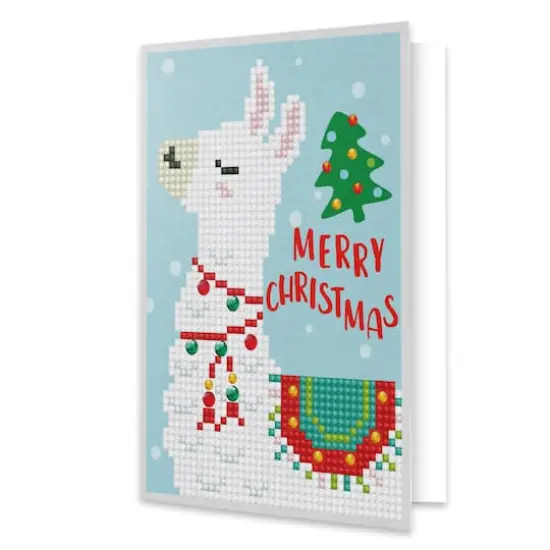 Diamond Dotz&reg; Merry Christmas Llama Diamond Painting Kit {1}