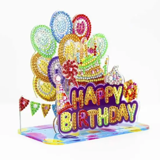 Sparkly Selections Happy Birthday 3D Decoration Diamond Painting {1}