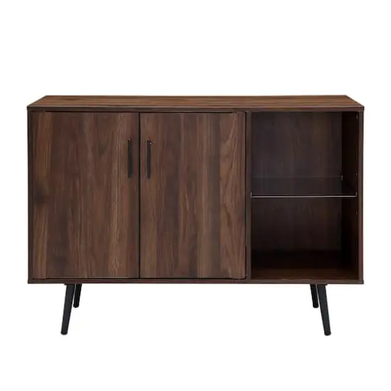 Walker Edison 44" Dark Walnut Mid Century Modern Buffet {4}