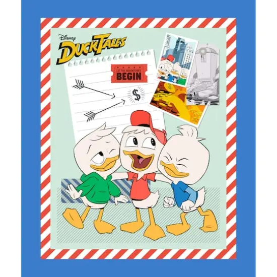 Disney&reg; Classics Multicolored Ducktales Cotton Panel Fabric {1}