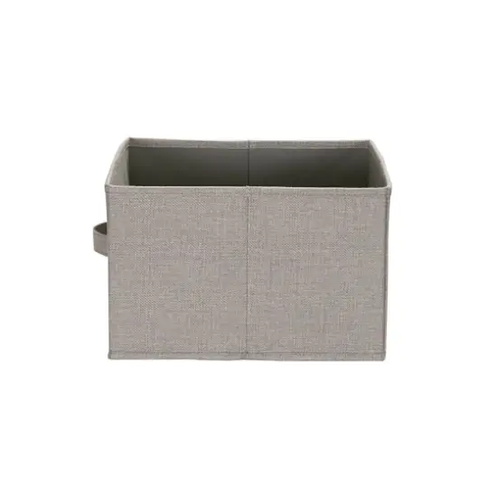 Household Essentials 11.5" Open Storage Box, 2ct. Silver {9}