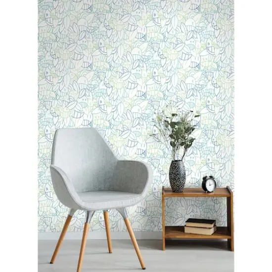 Arm of Casso Cool Floral Sequence Peel & Stick Wallpaper {4}