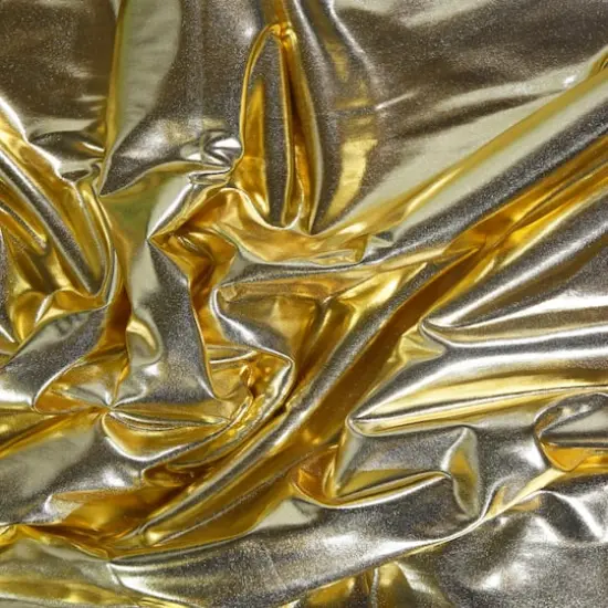 Feldman Gold Foiled Stretch Knit Fabric {1}