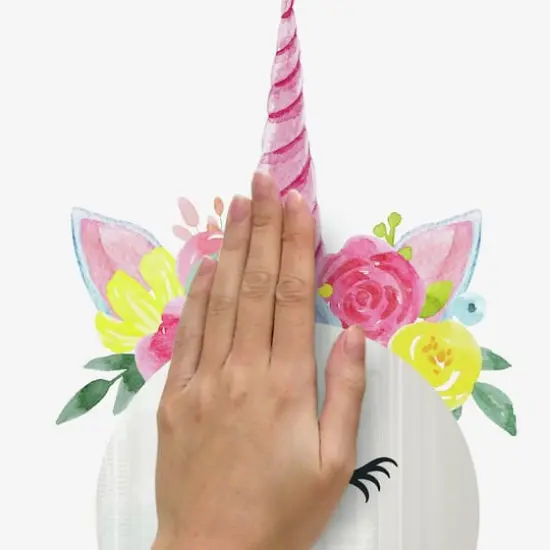 RoomMates Floral Unicorn Mirror Peel & Stick Wall Decals {5}