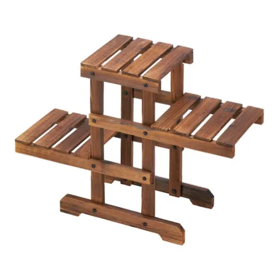 19.5" Zigzag Pallet Plant Stand {1}