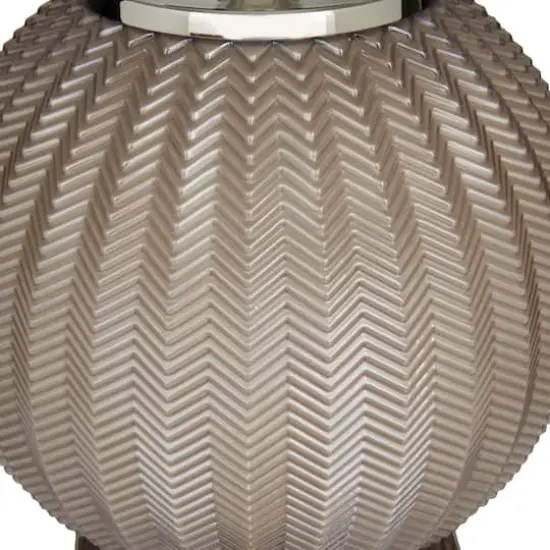 Grey Polyester Transitional Table Lamp, 27" x 17" x 17" {6}
