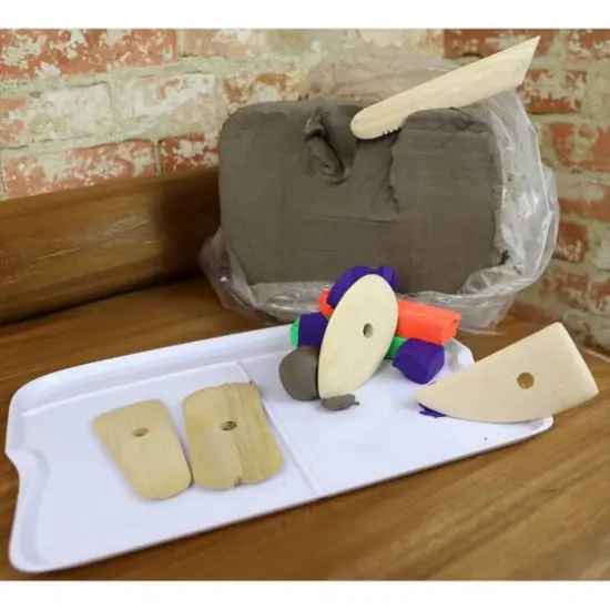 Art Advantage&reg; 5 Piece Potters Rib Wood Clay Tool Set {4}