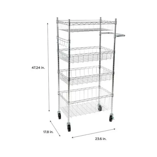 Organize It All 4 Tier Utility Cart {8}