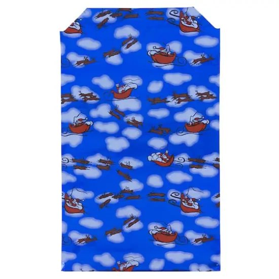 JAM Paper 6.25" x 7.875" Blue Santa Peel & Seal Closure Foil Envelopes, 25ct. {1}