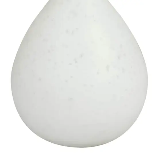 Set of 3" White Glass Glam Vases, 13" x 8" x 8" {5}