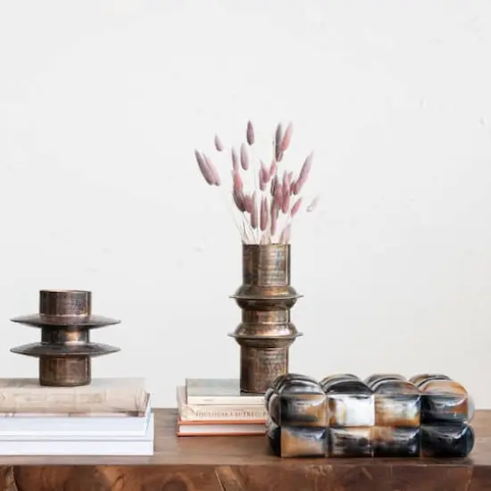 Hello Honey&reg; 12" Black and Brown Decorative Horn Bubble Storage Box {4}