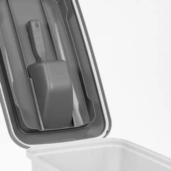 Iris® 30 lbs. Airtight Pet Food Container with Scoop, Gray {5}