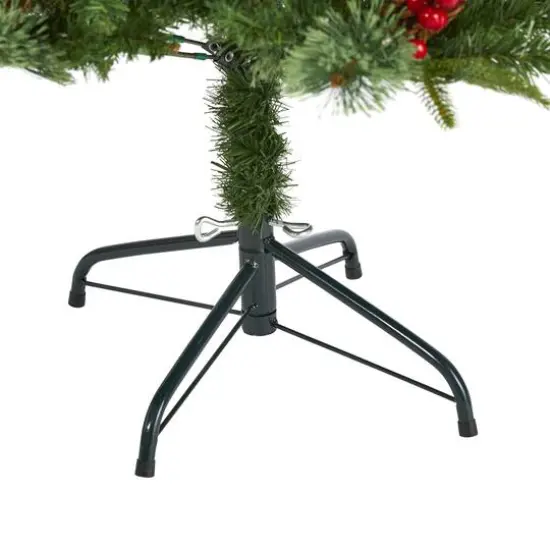 5ft. Pre-Lit Norway Mixed Pine Artificial Christmas Tree, Clear LED Lights {5}