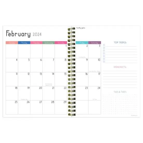 TF Publishing 2024 Fresh Rainbow Medium Weekly Monthly Planner {3}