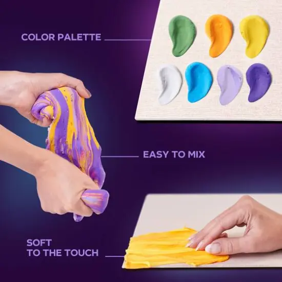 OKTO Sensory Art 3D Vincent Van Gogh Irises Clay Painting Kit {4}