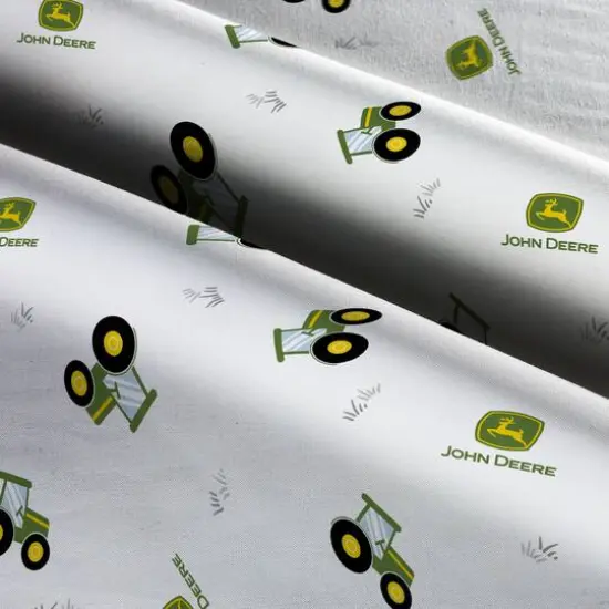 John Deere&reg; Nursery Tractor Toss Cotton Fabric {3}
