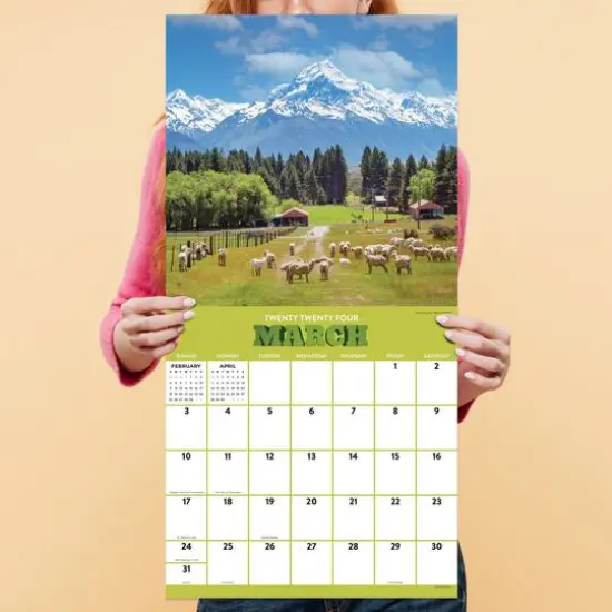 TF Publishing 2024 Mountains Wall Calendar {6}