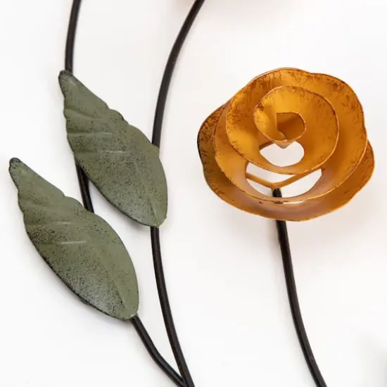 Habitat Decor 30" Cosmos Floral Metal Wall Art {5}