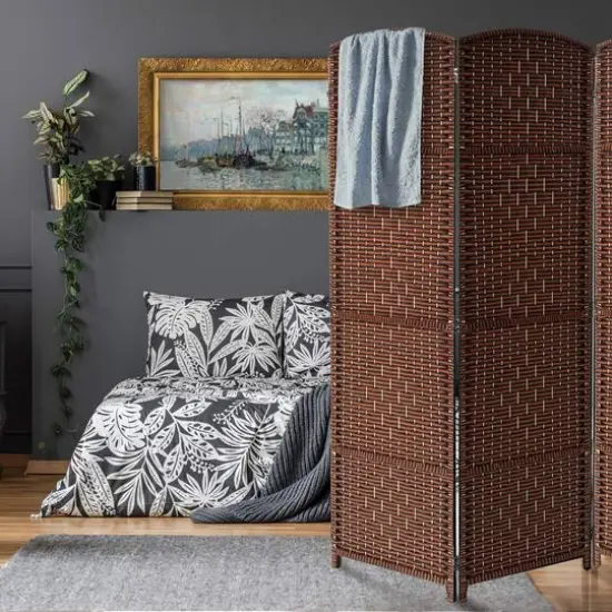 Sorbus 6-Panel Room Divider Espresso {5}