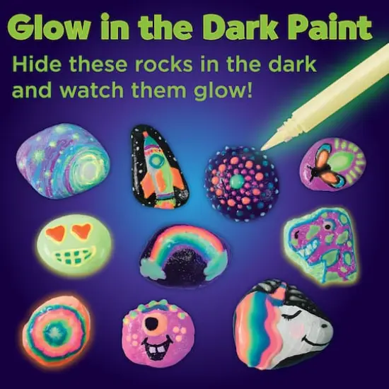 Faber-Castell&reg; Glow in the Dark Rock Painting Kit {4}