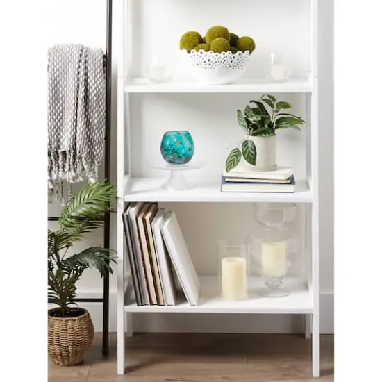 4" Aqua Bowl Vase {8}