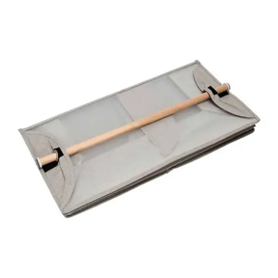 Household Essentials 19" 4-Pocket Wide Organizer Silver {8}