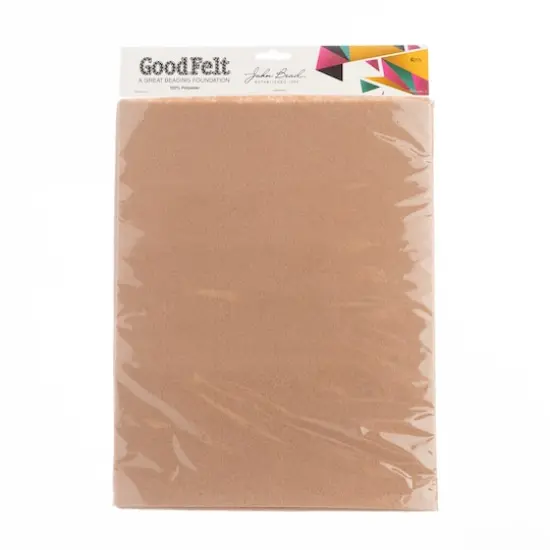 John Bead GoodFelt Beading Foundation, 8.5 x 11", 4ct. Light Brown {4}