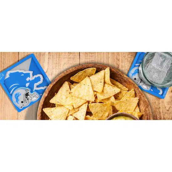 NFL 3D Logo Series Coaster Set Detroit Lions {4}