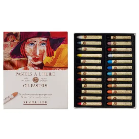 Sennelier 24 Color Portrait Cardboard Oil Pastel Set {3}