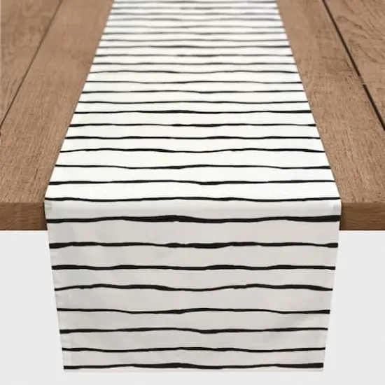 Painted Stripes 16" x 72" Cotton Twill Runner {1}