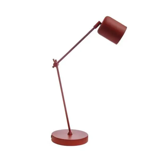 Hello Honey® 18" Red Modern Metal LED Articulating Table Lamp {1}