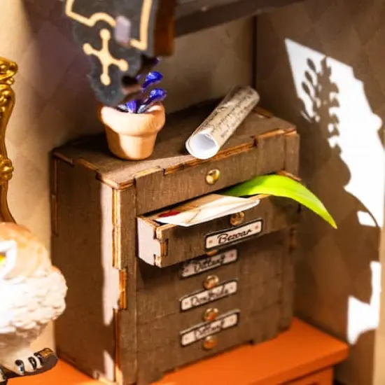 Rolife&reg; The Magic Study DIY Miniature House Kit {6}