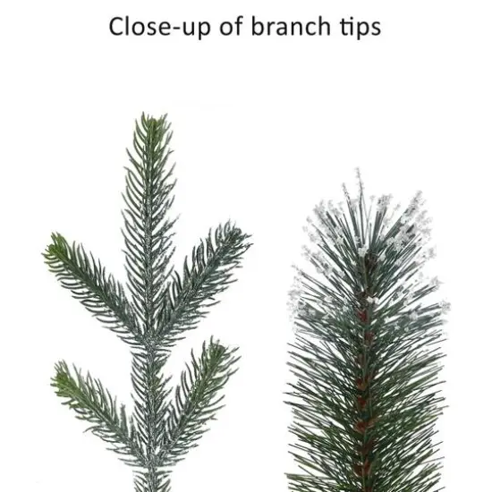 4ft. Pre-Lit Artificial Pine Lamp Post, Warm White LED Lights {7}