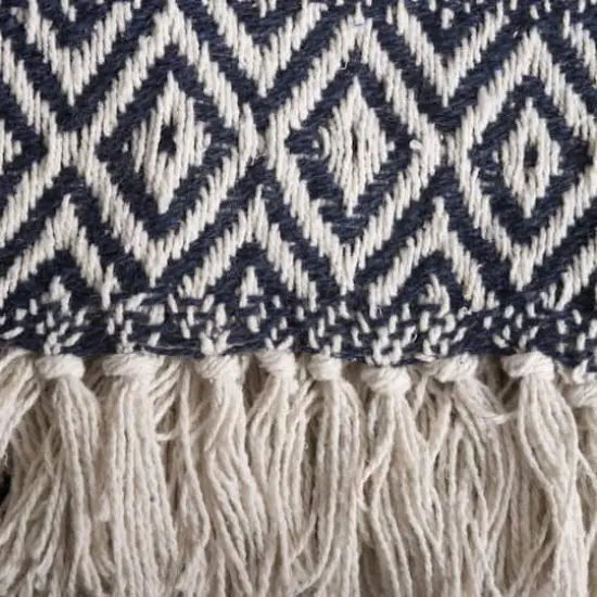 DII&reg; Navy Adobe Stripe Throw {3}