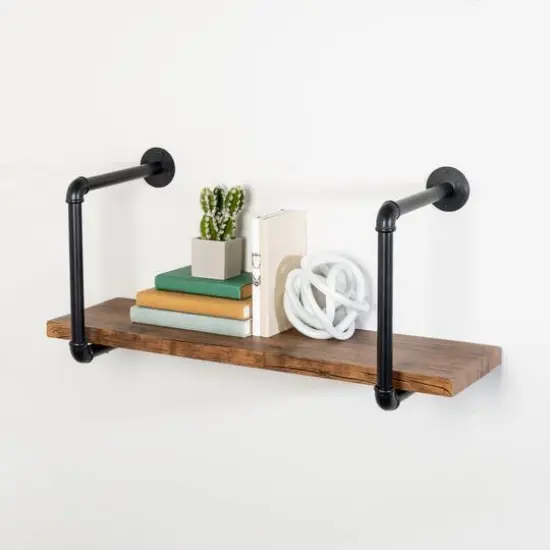 Honey Can Do 31.5" Black Industrial Shelf {3}