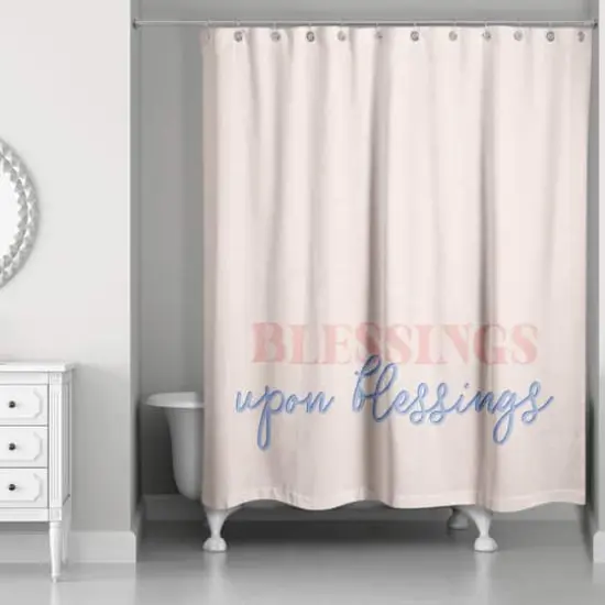 Blessings Upon Blessings 71" x 74" Shower Curtain {1}