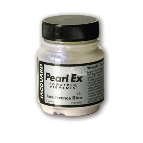 Jacquard Pearl Ex Pigment, 0.5oz. Interference Blue {1}