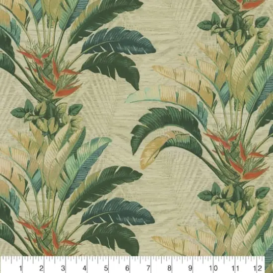 Tommy Bahama Wicker Banana Leaves Outdoor Fabric {4}