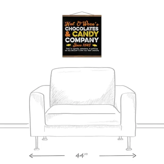 Halloween Candy Teak Hanging Canvas {4}