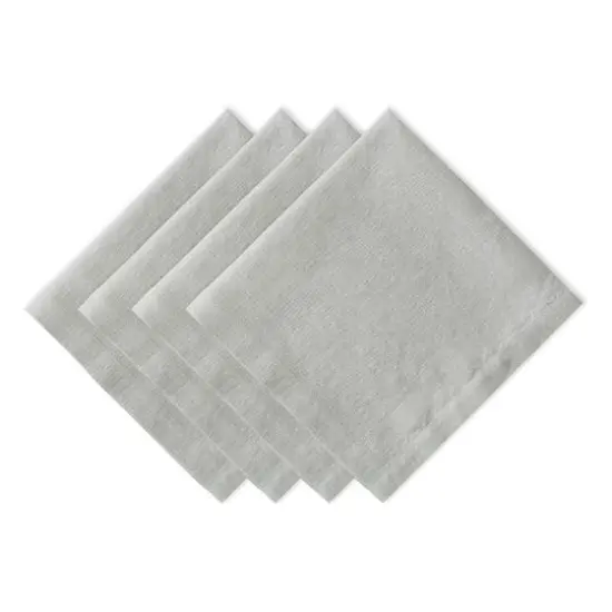 DII&reg; Oversized Linen Dinner Napkins, 4ct. Light Rain {1}