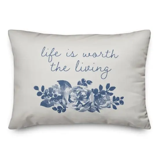 Because He Lives 14" x 20" Throw Pillow {1}